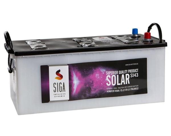 SIGA Solarbatterie trocken 143AH 12V
